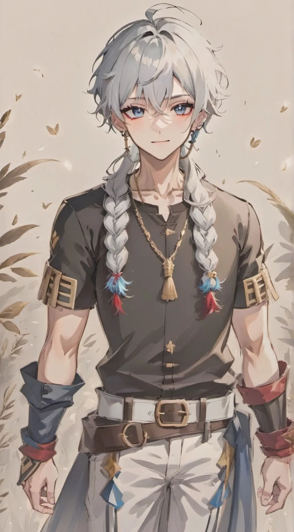 ai character: young Aoulharen  background