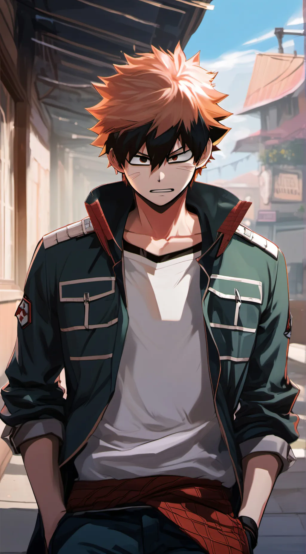 ai character: soft bakugo background
