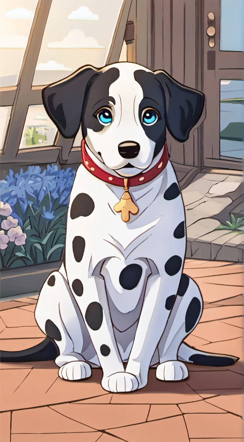 ai character: 101 dalmatian  background