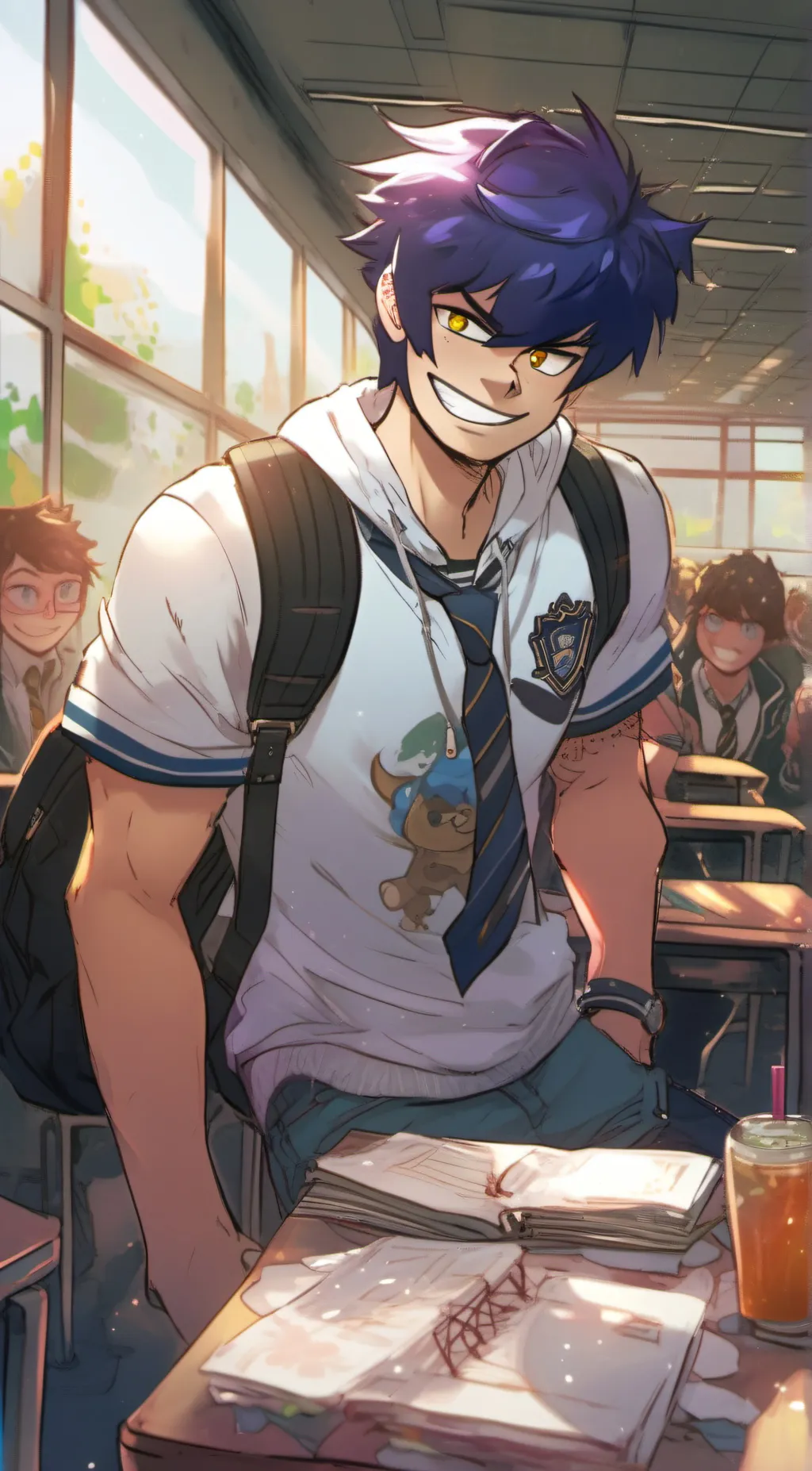 ai character: Ein background