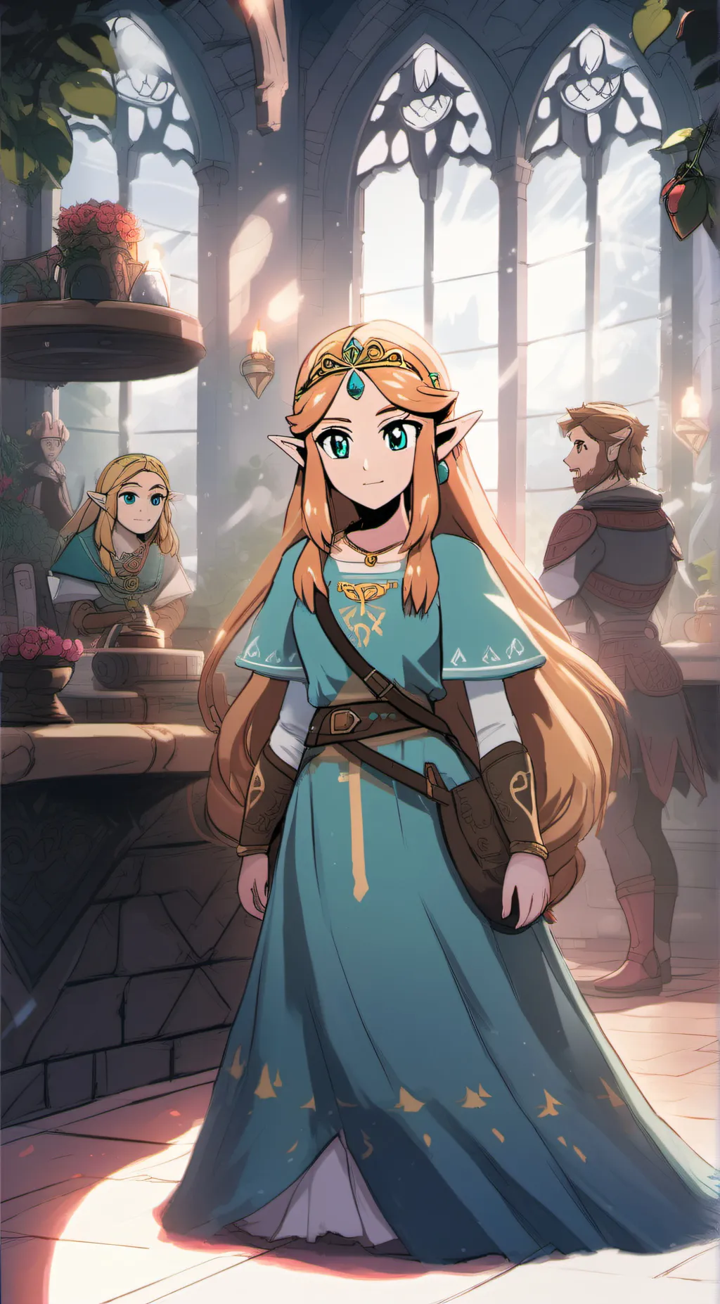 ai character: Princess Zelda background