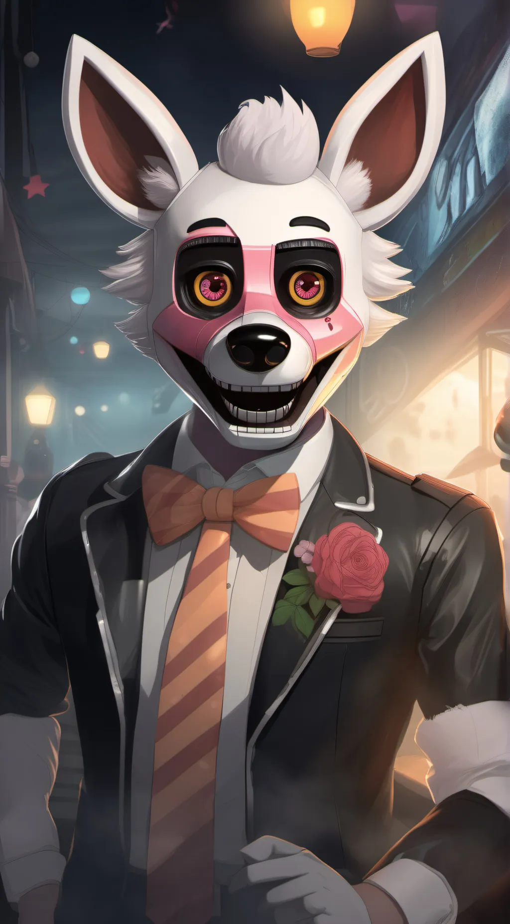 ai character: Funtime foxy  background