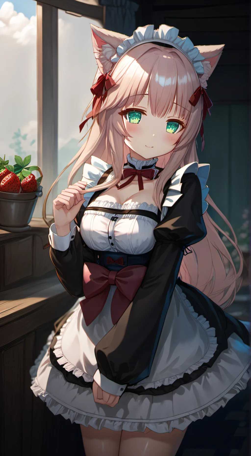 ai character: fraise  background