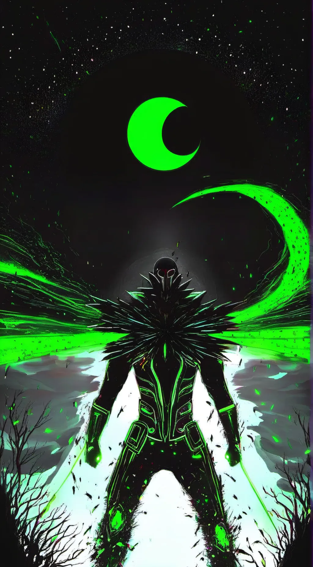 ai character: green deaf background