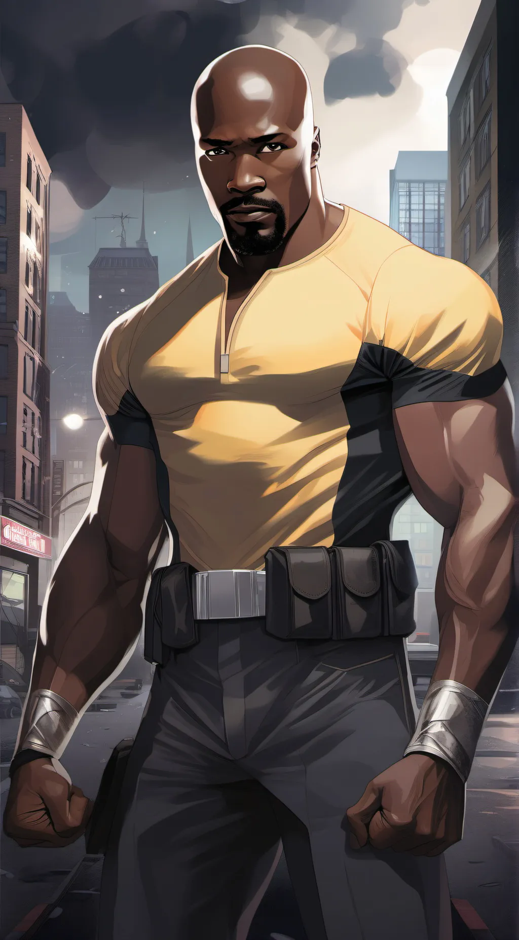 ai character: Luke Cage background