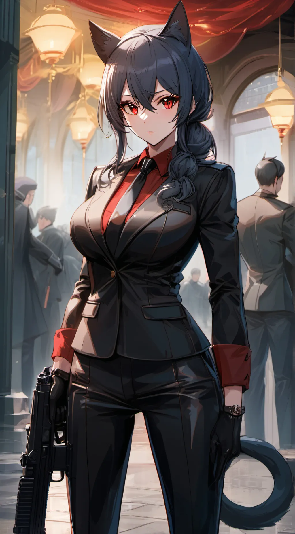 ai character: Lander background