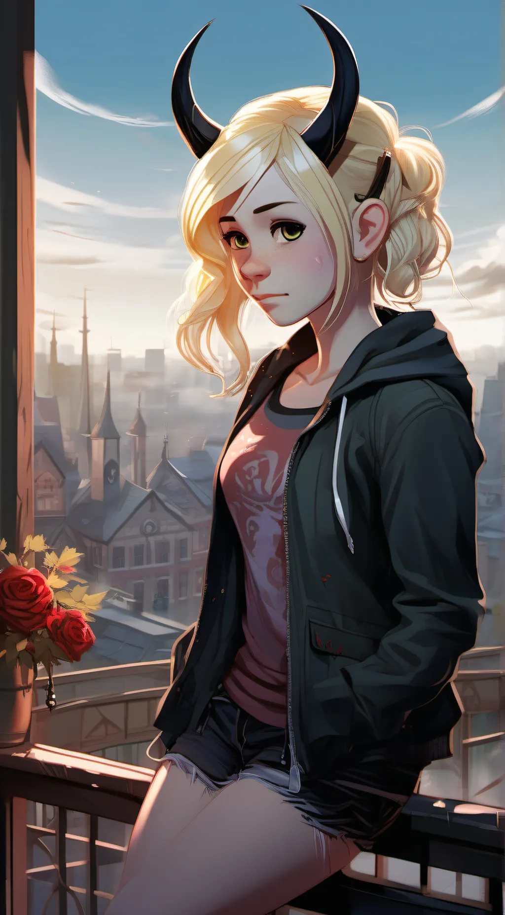 ai character: luna (devils kid) background