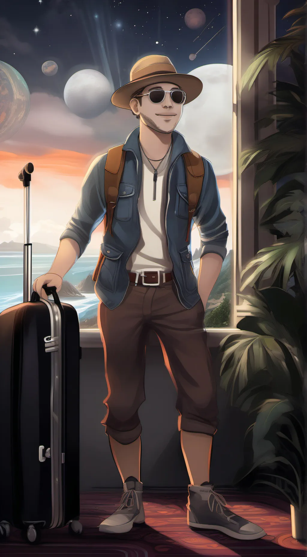 ai character: wanderlust nova  background