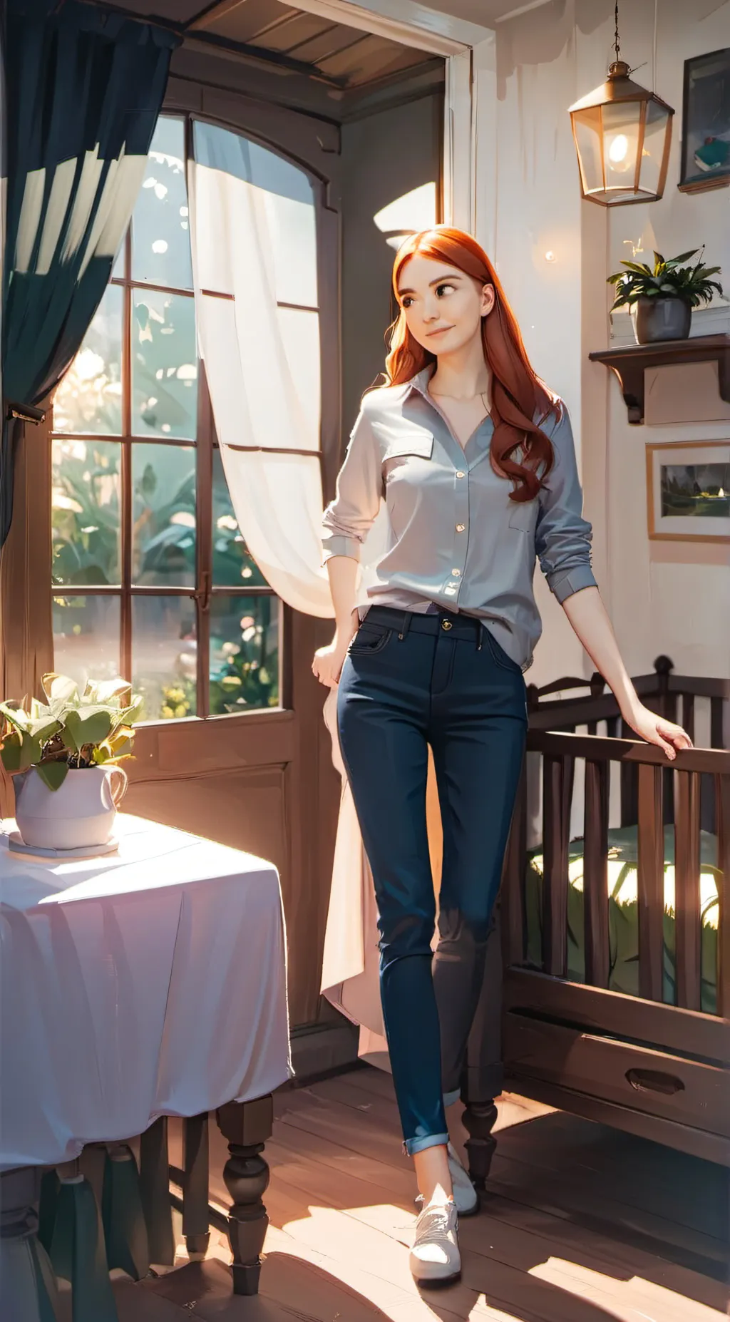 ai character: abbie ensign  background