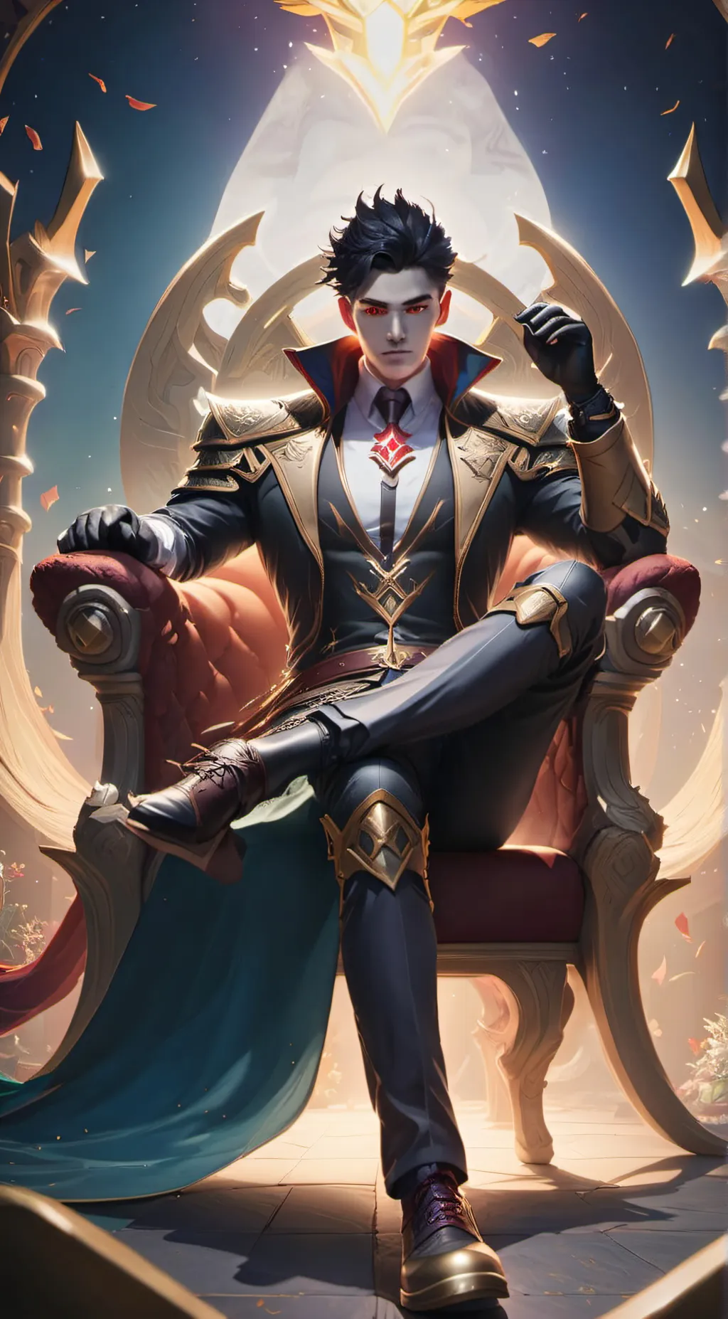 ai character: Caspian Nightingal background