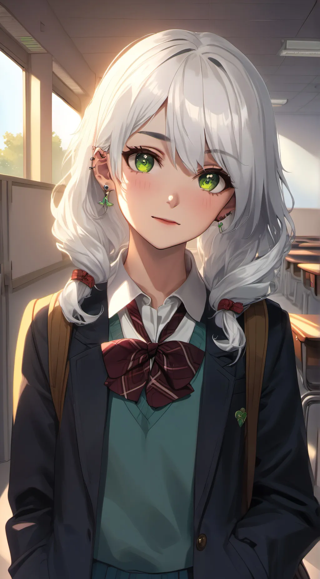 ai character: Snow background