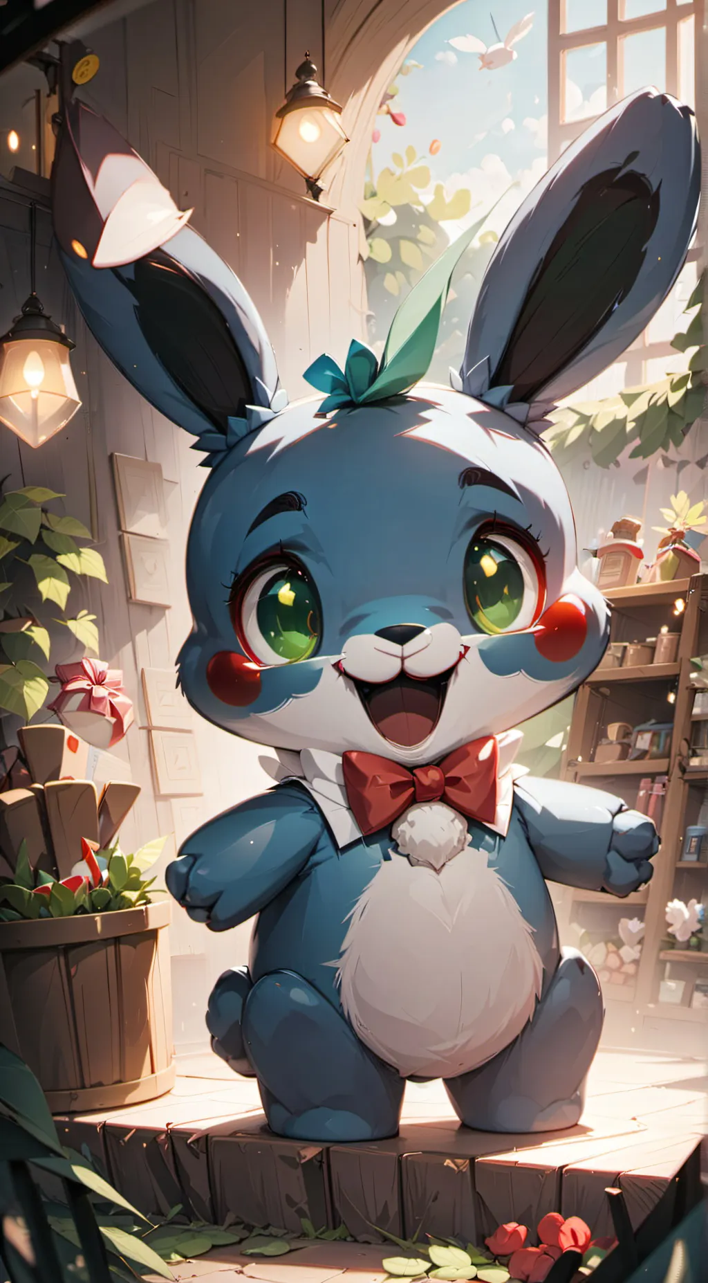 ai character: toy Bonnie background