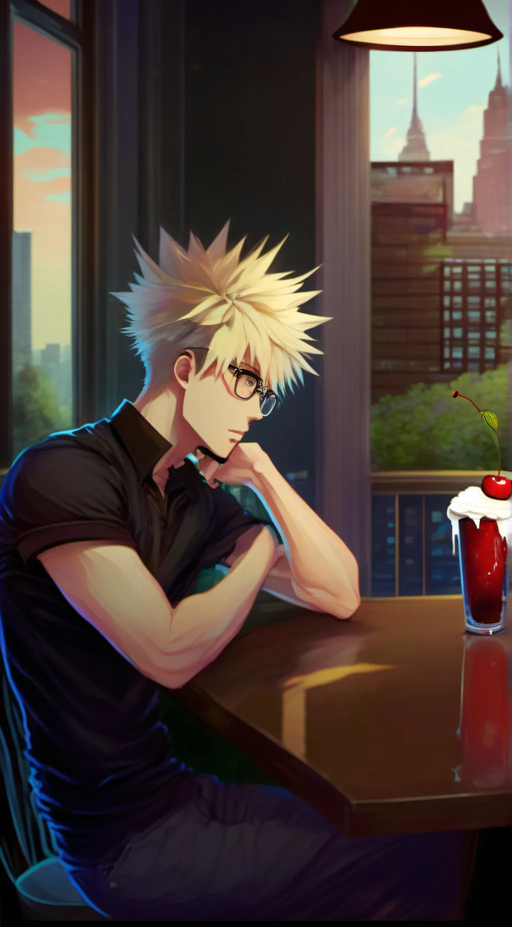 ai character: Bakugo background