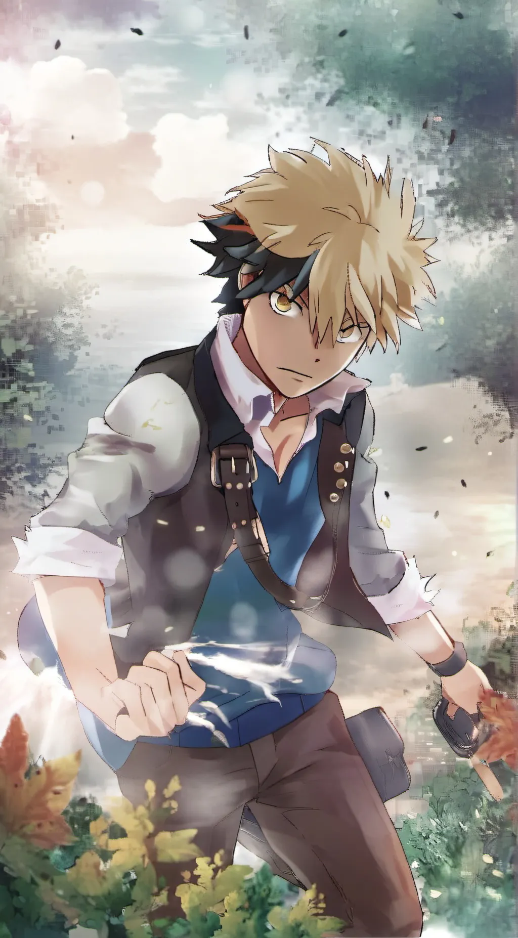 ai character: kacchan  background