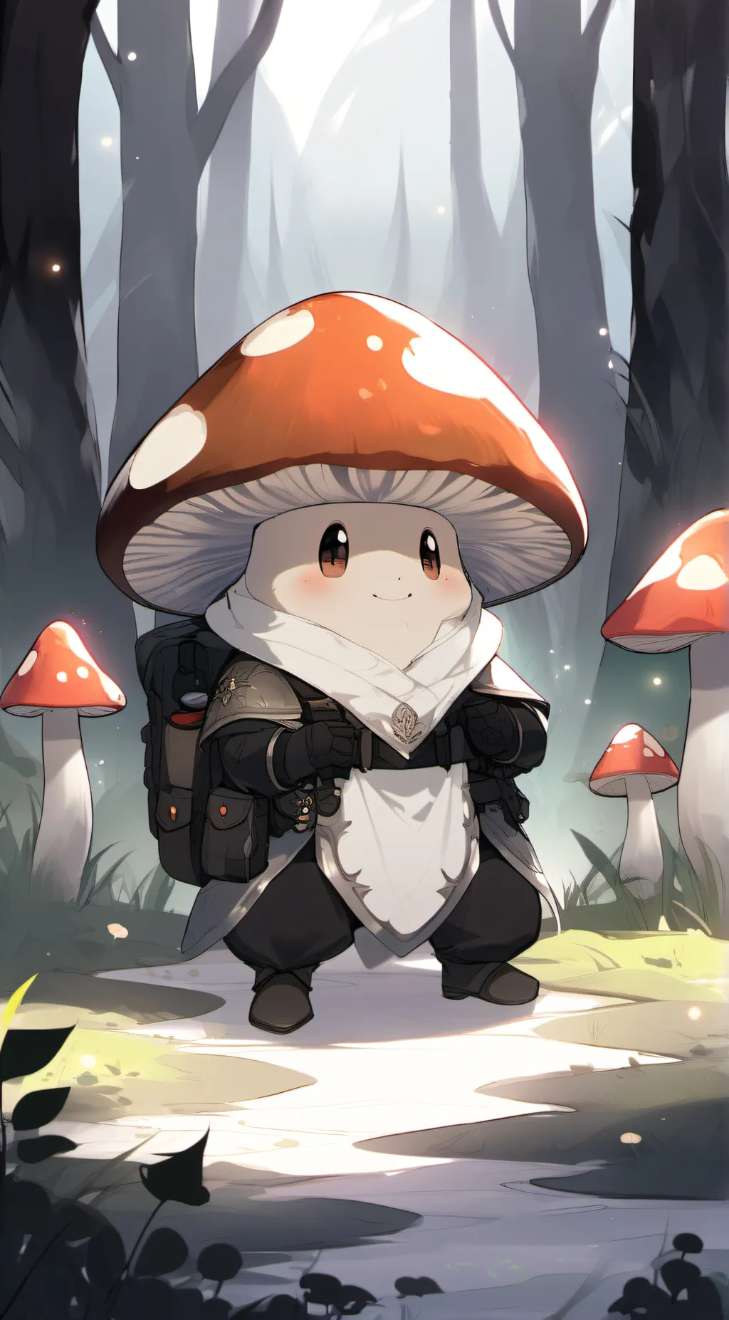 ai character: mushy background