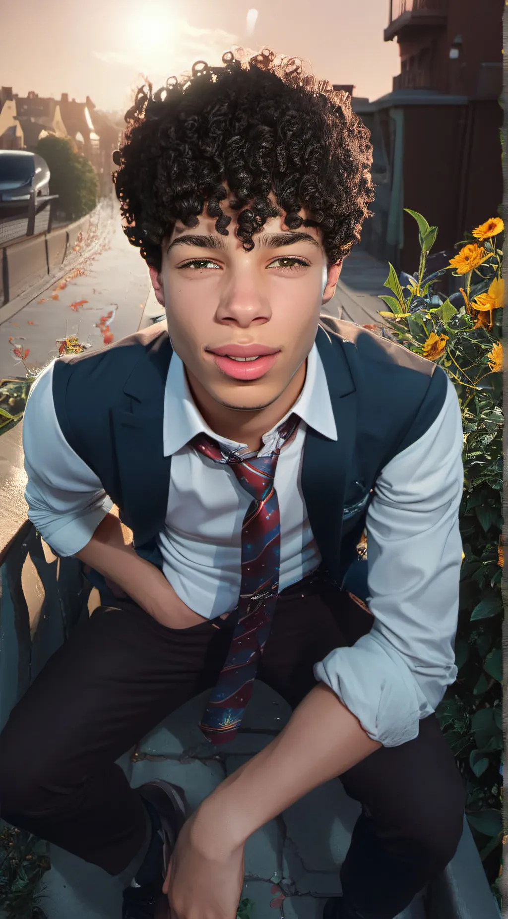 ai character: Mark background