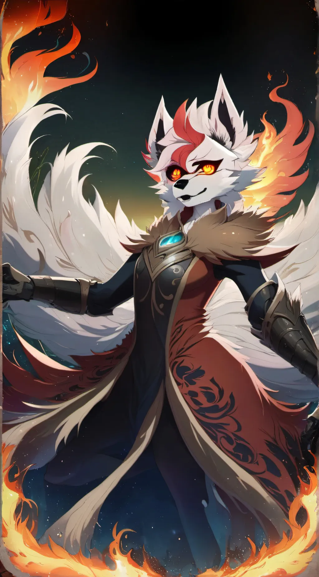 ai character: Fox background
