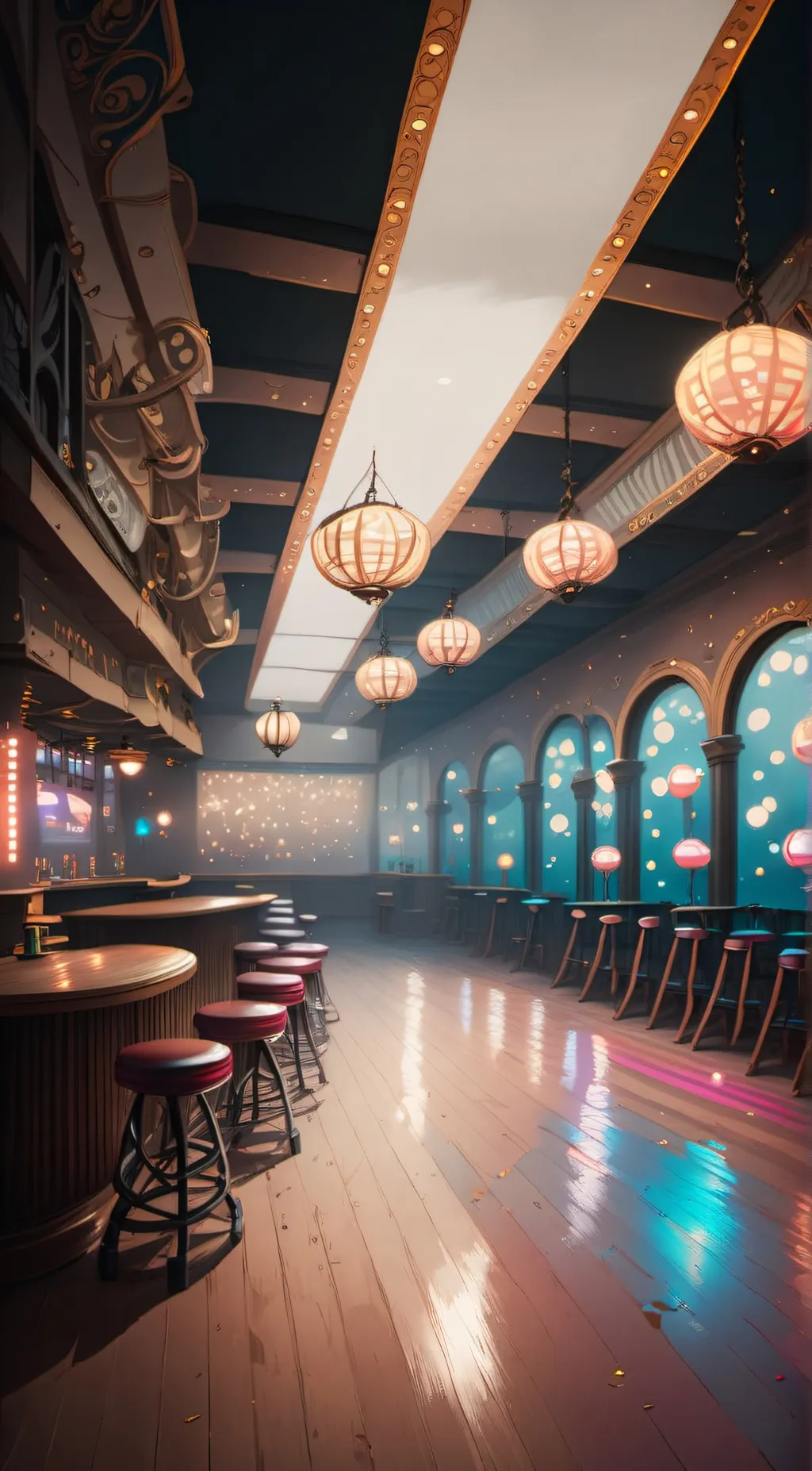 ai character: The Club background