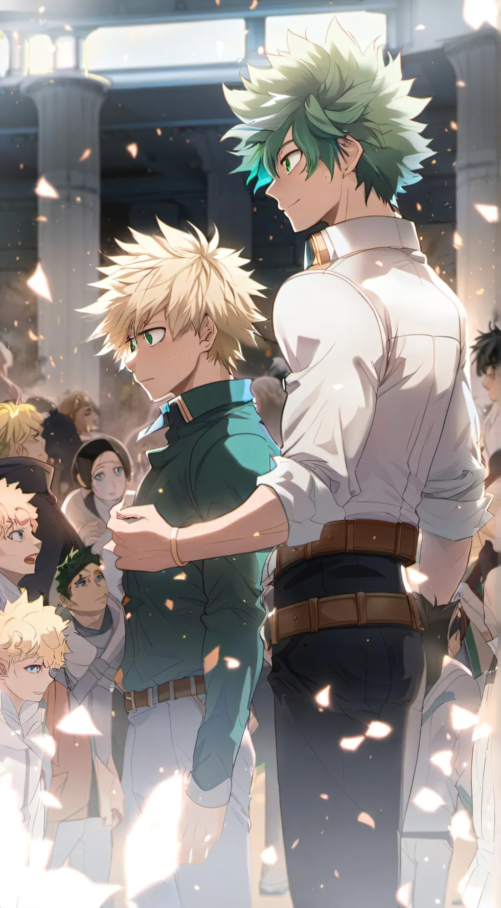 ai character: kacchan and daku background