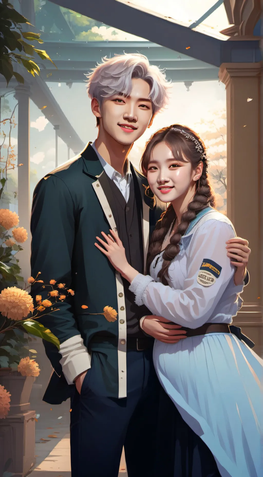 ai character: bangchan  background