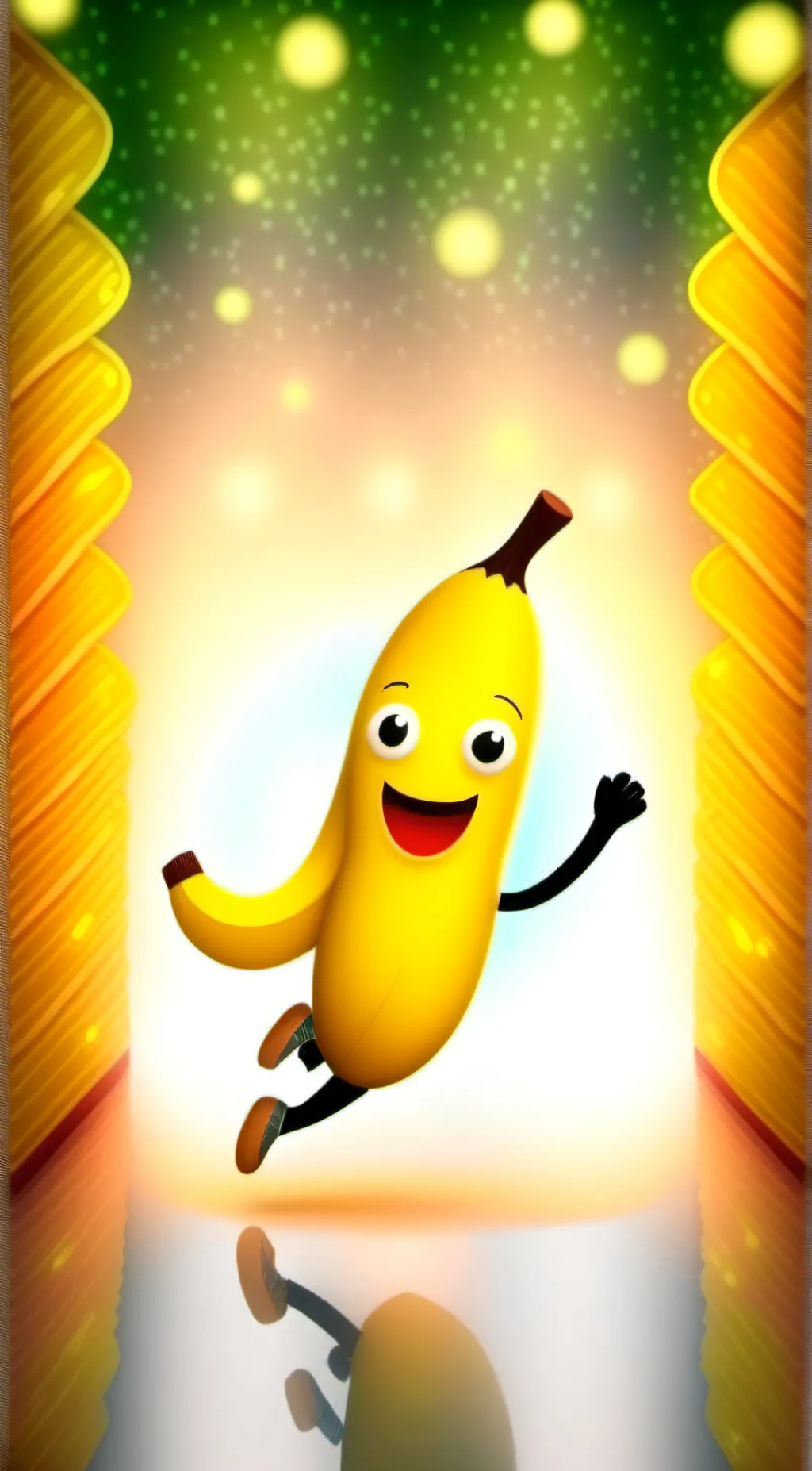 ai character: The Dancing Banana background