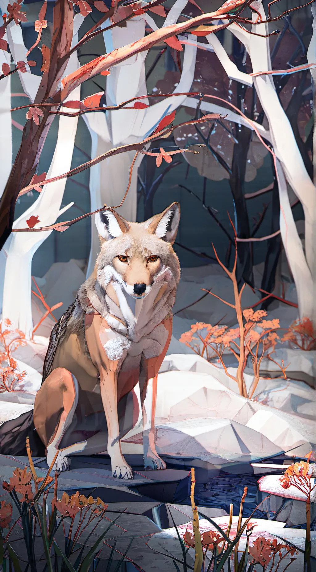 ai character: Coyote background
