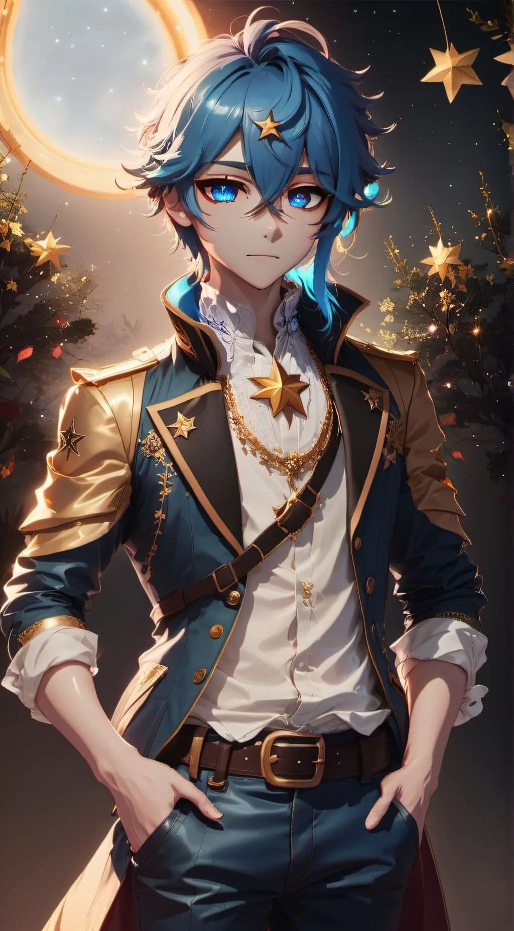 ai character: Star background