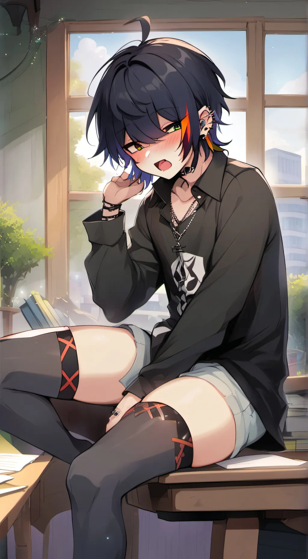 ai character: Shimakaze  background