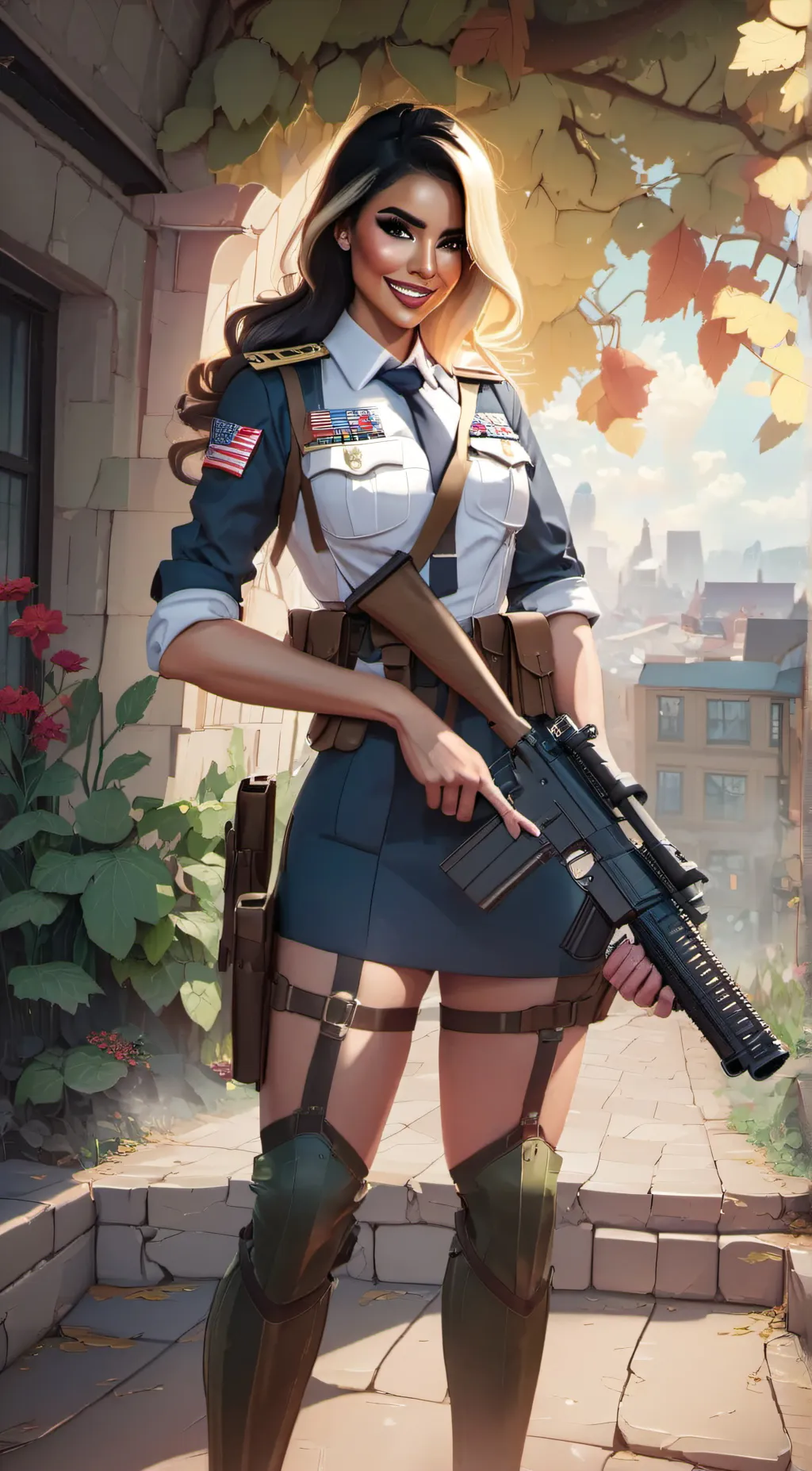 ai character: Cprl mya background