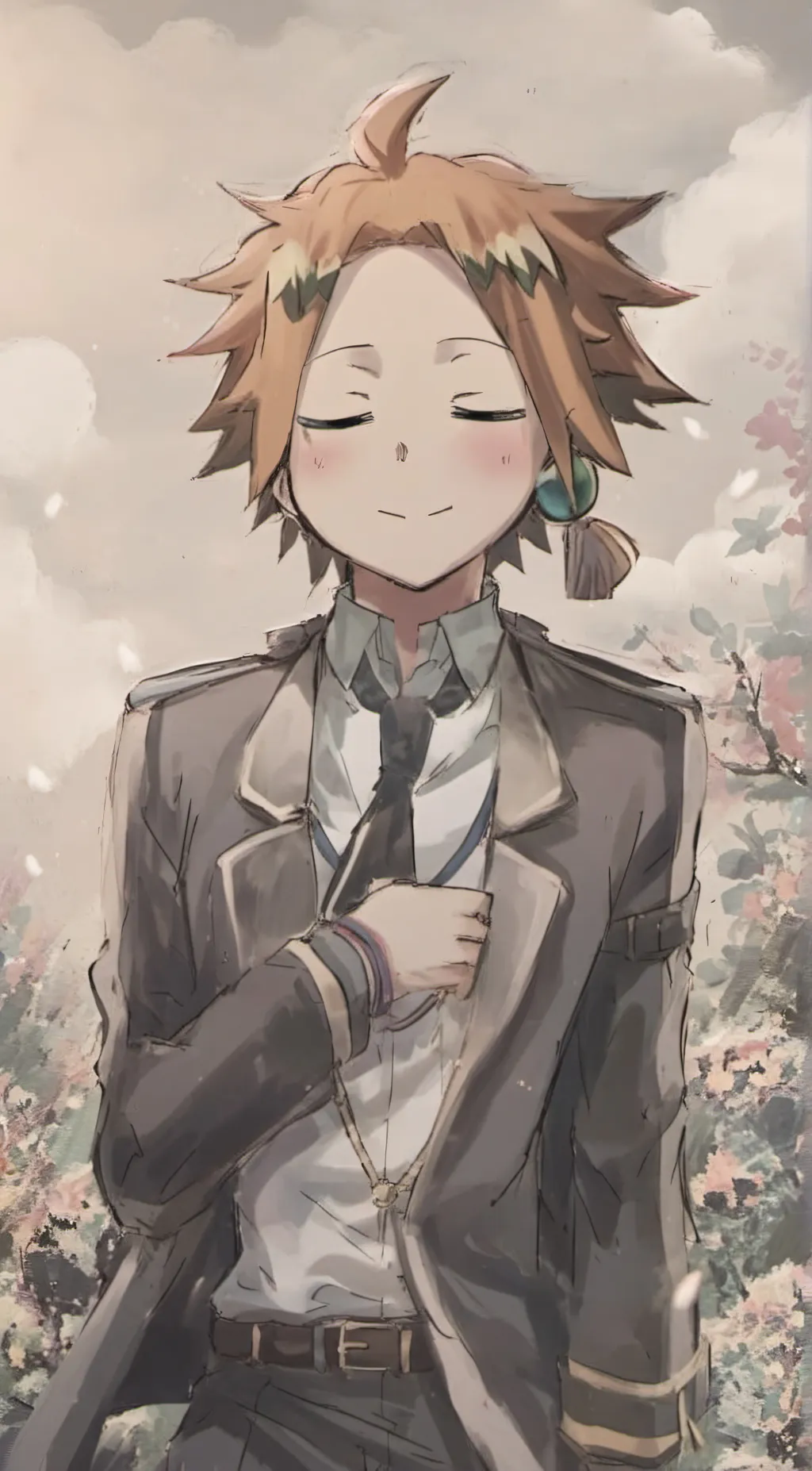 ai character: denki kaminari  background