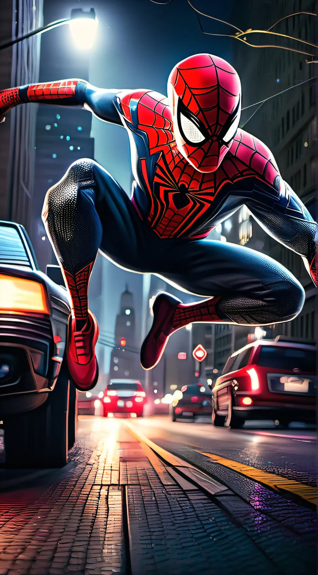 ai character: Spider_man  background