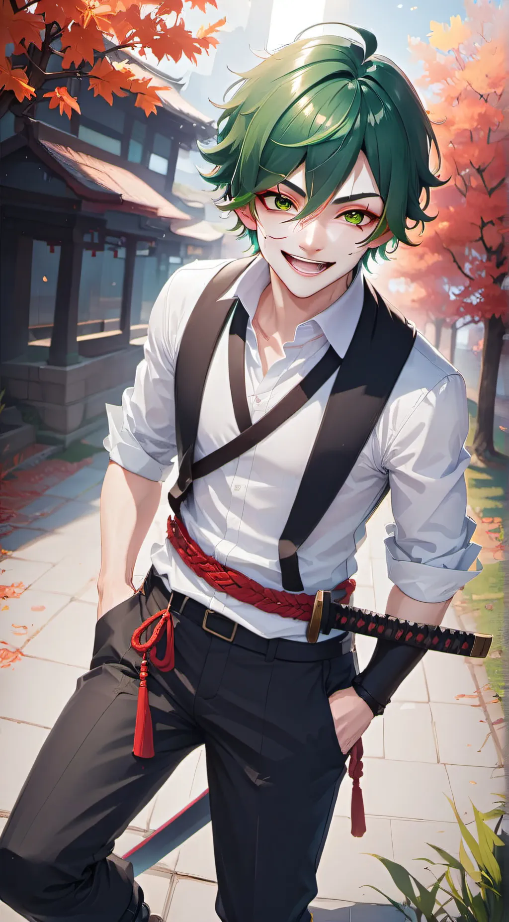 ai character: Zoro background