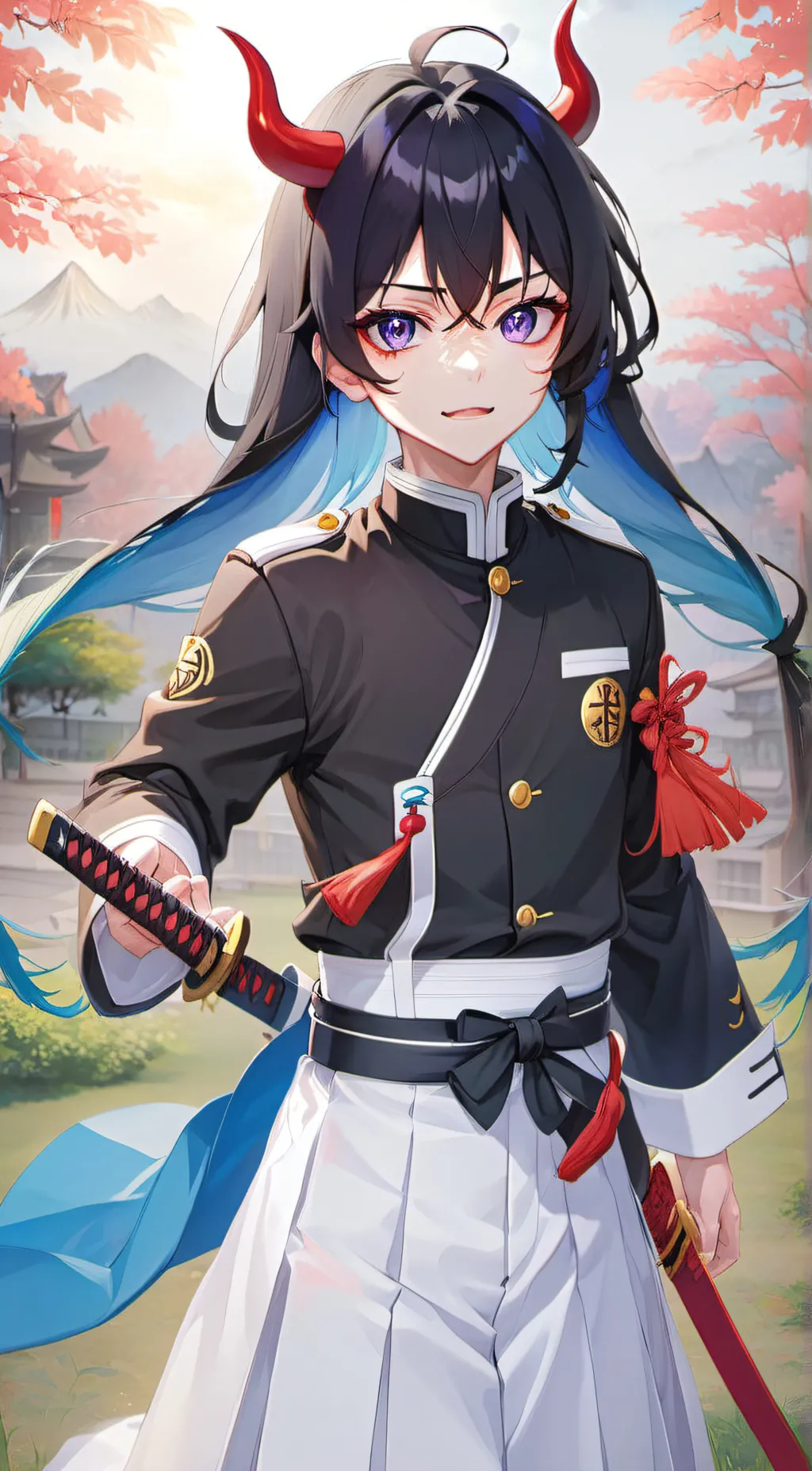 ai character: Muichiro tokito background