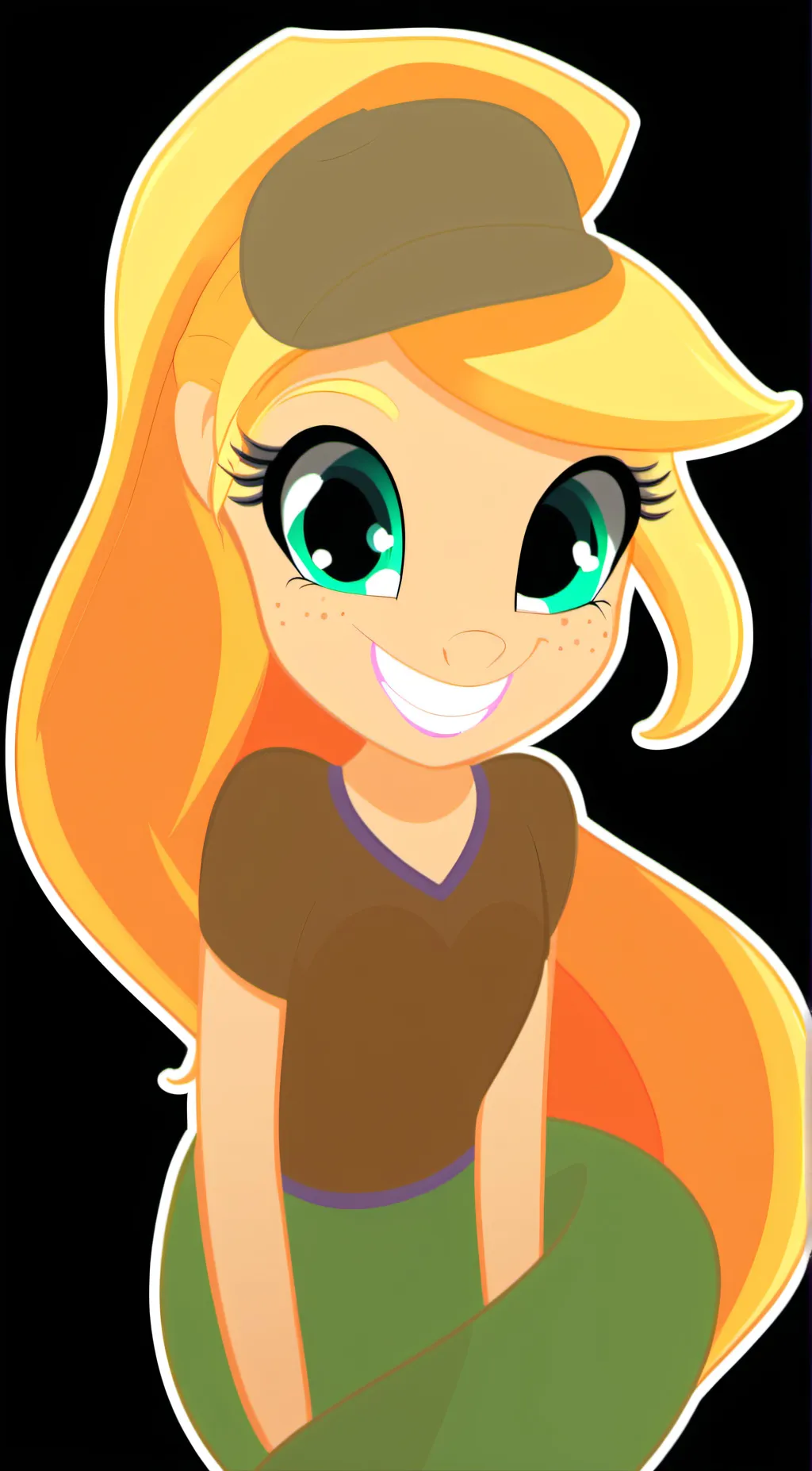 ai character: Applejack  background