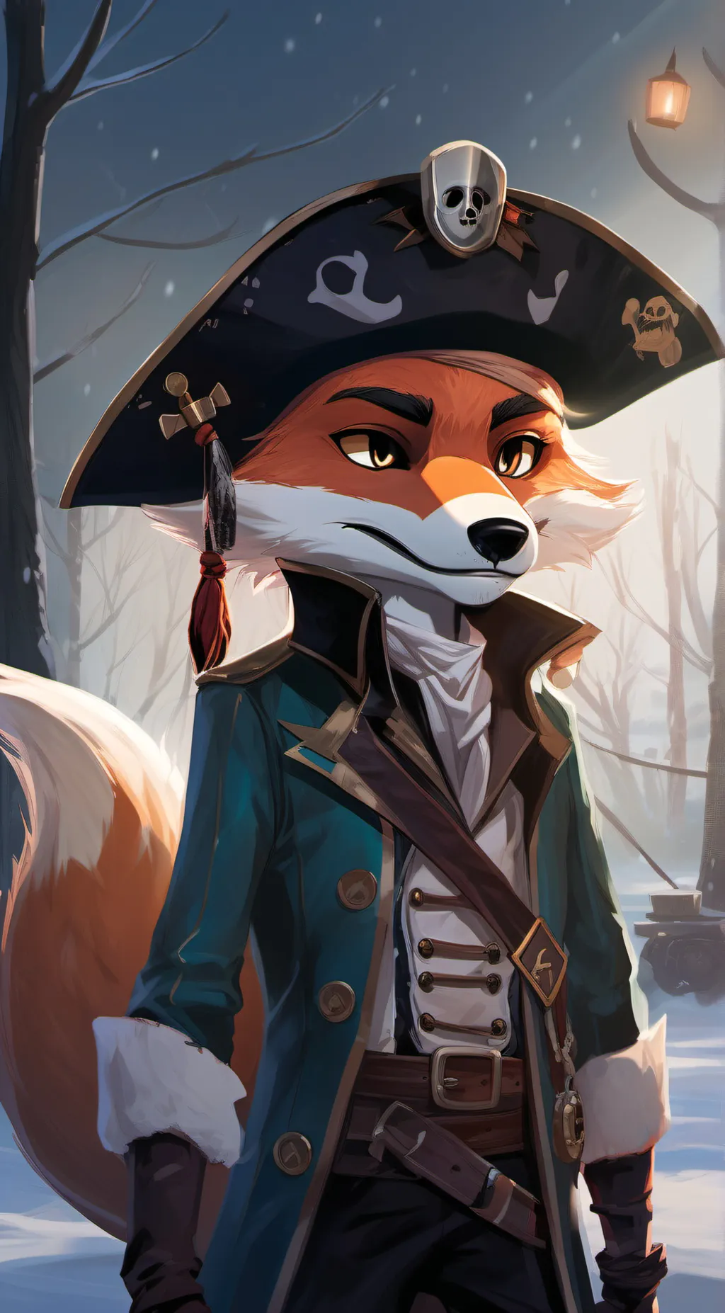 ai character: foxy background