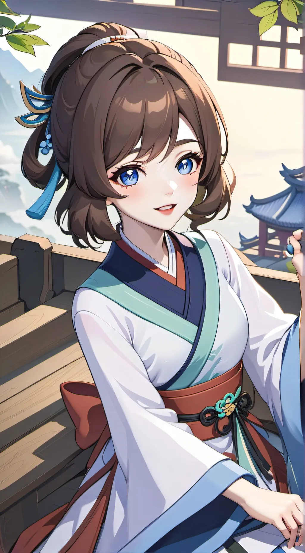 ai character: Sakura background