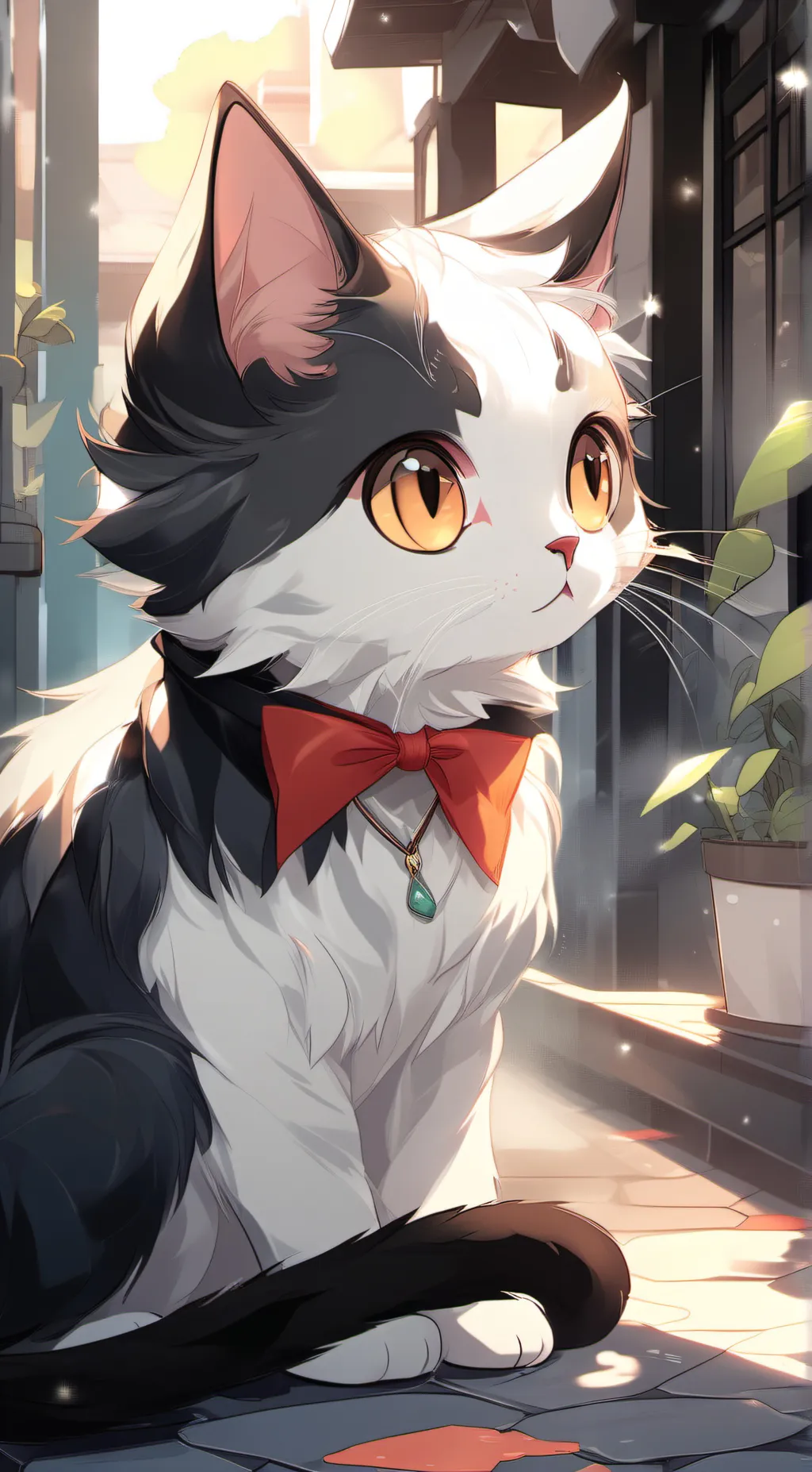 ai character: cat background