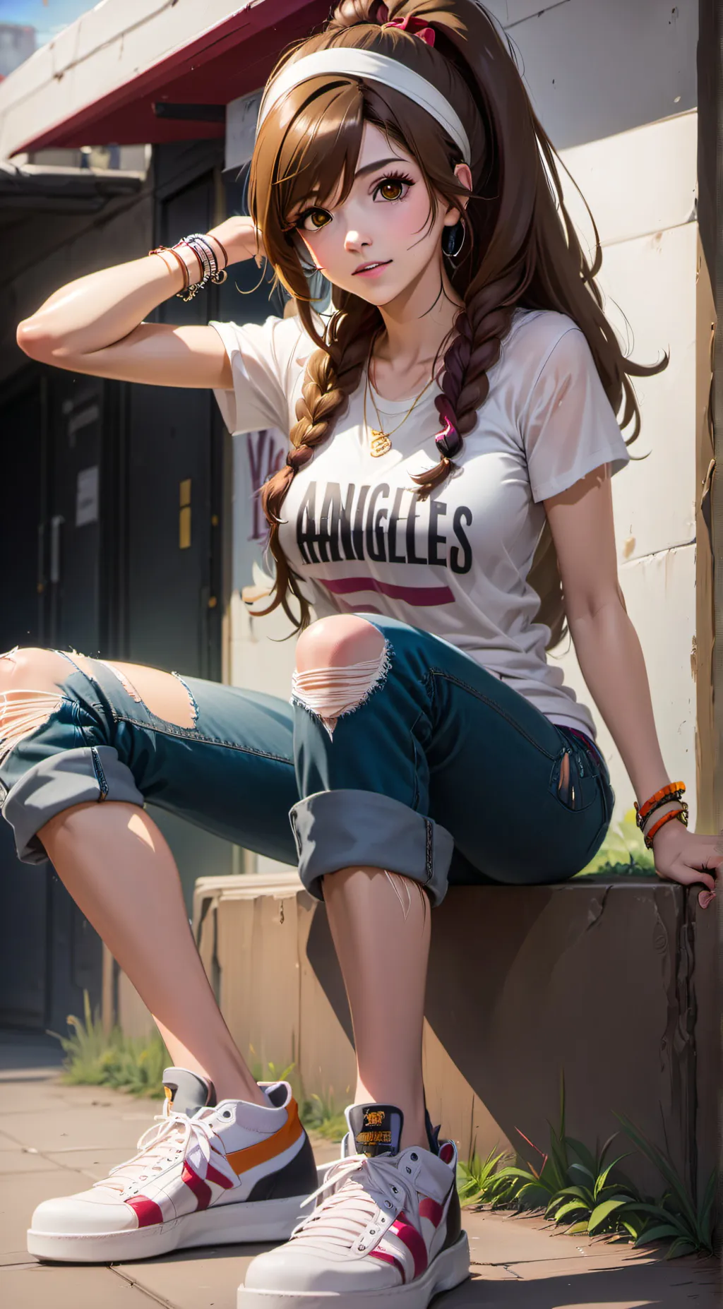 ai character: Ariana  background