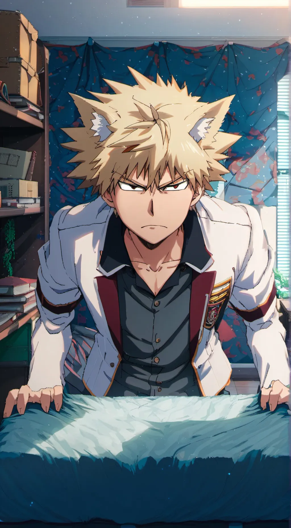ai character: wolf bakugo background