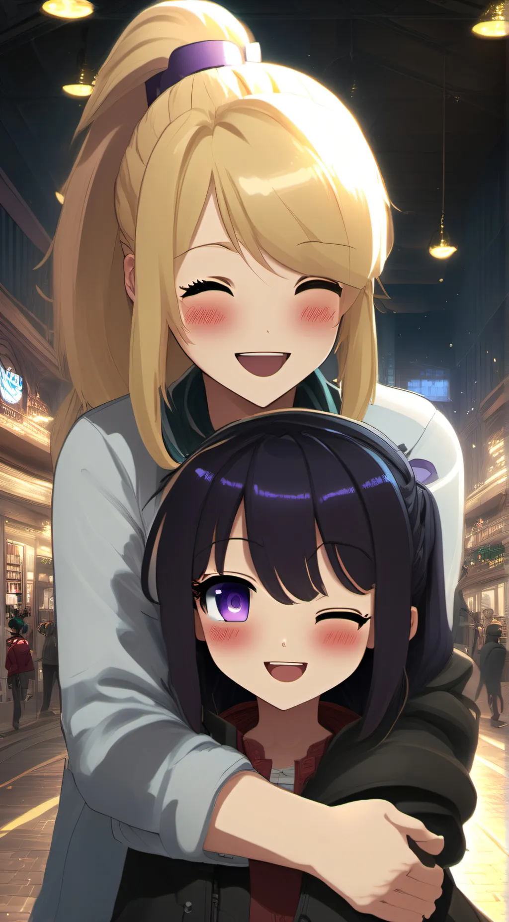 ai character: lily & ava background