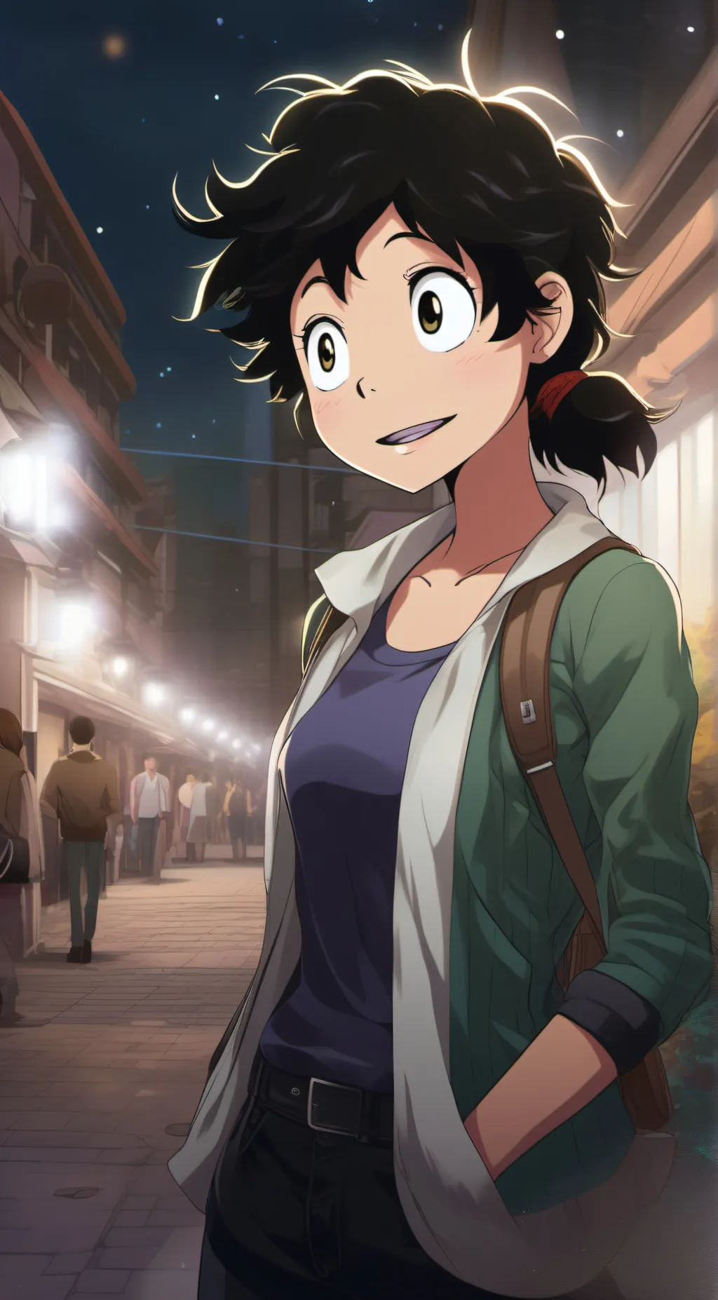 ai character: Izuku  background
