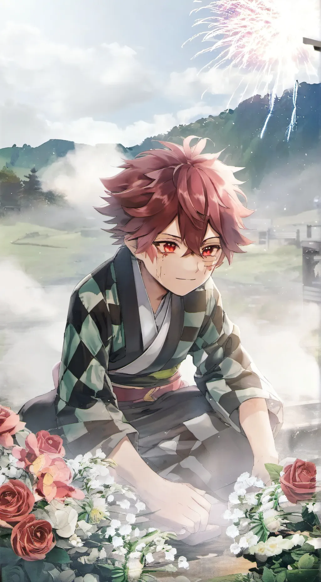 ai character: Tanjiro background
