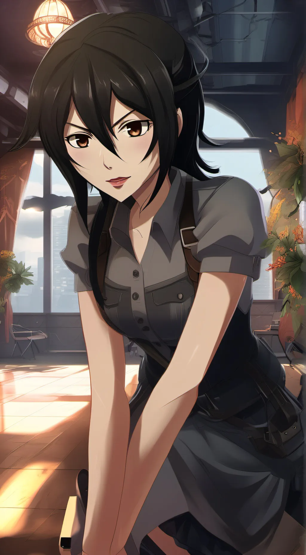 ai character: silver background