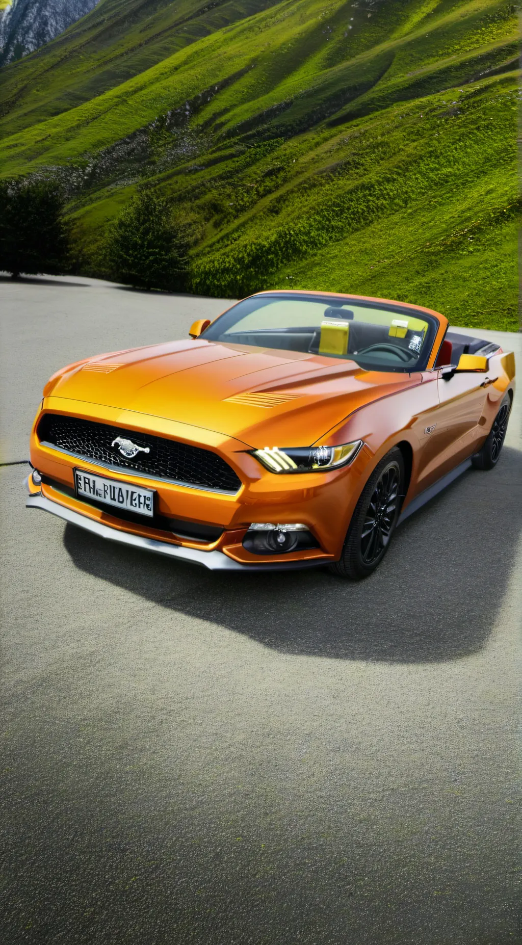 ai character: mustang  background