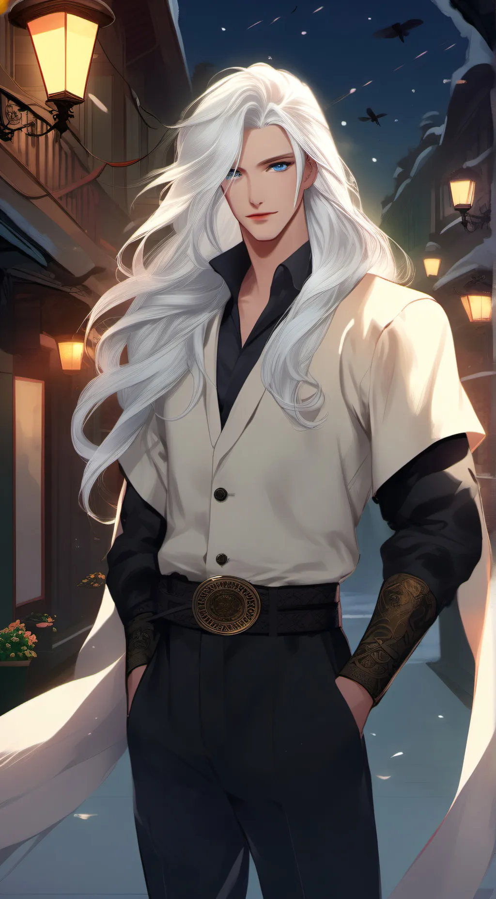 ai character: Mr, Michael  background
