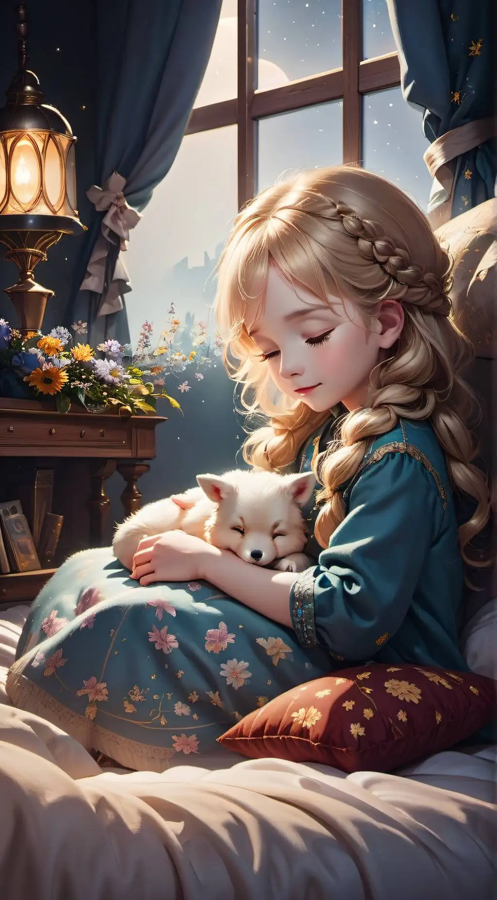 ai character: Rose background