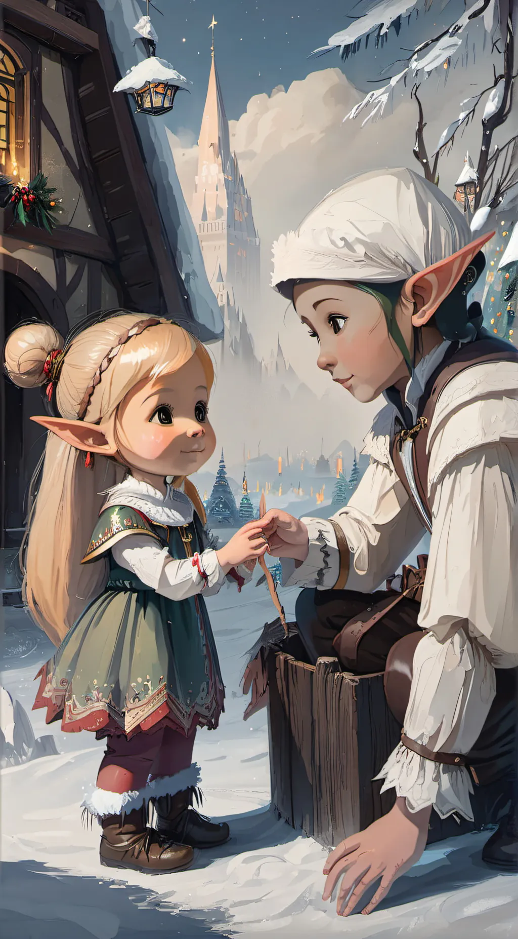 ai character: ELVIE the elf background