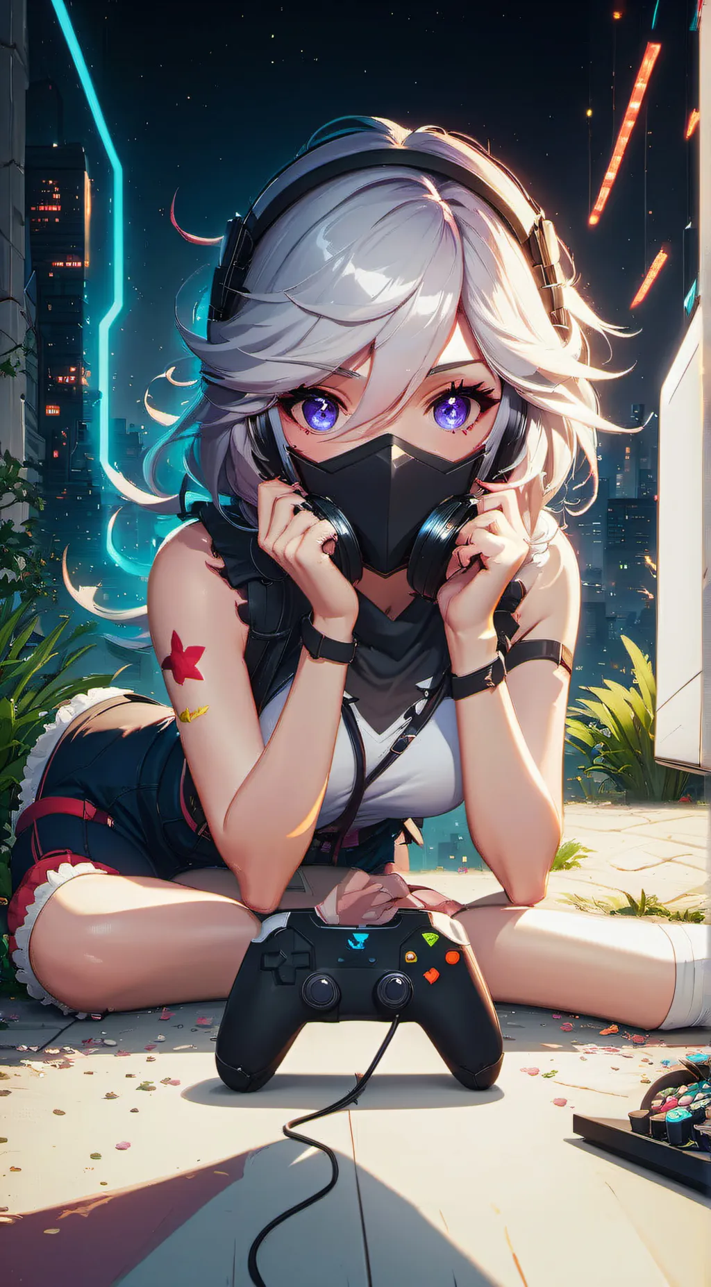 ai character: Omega  background