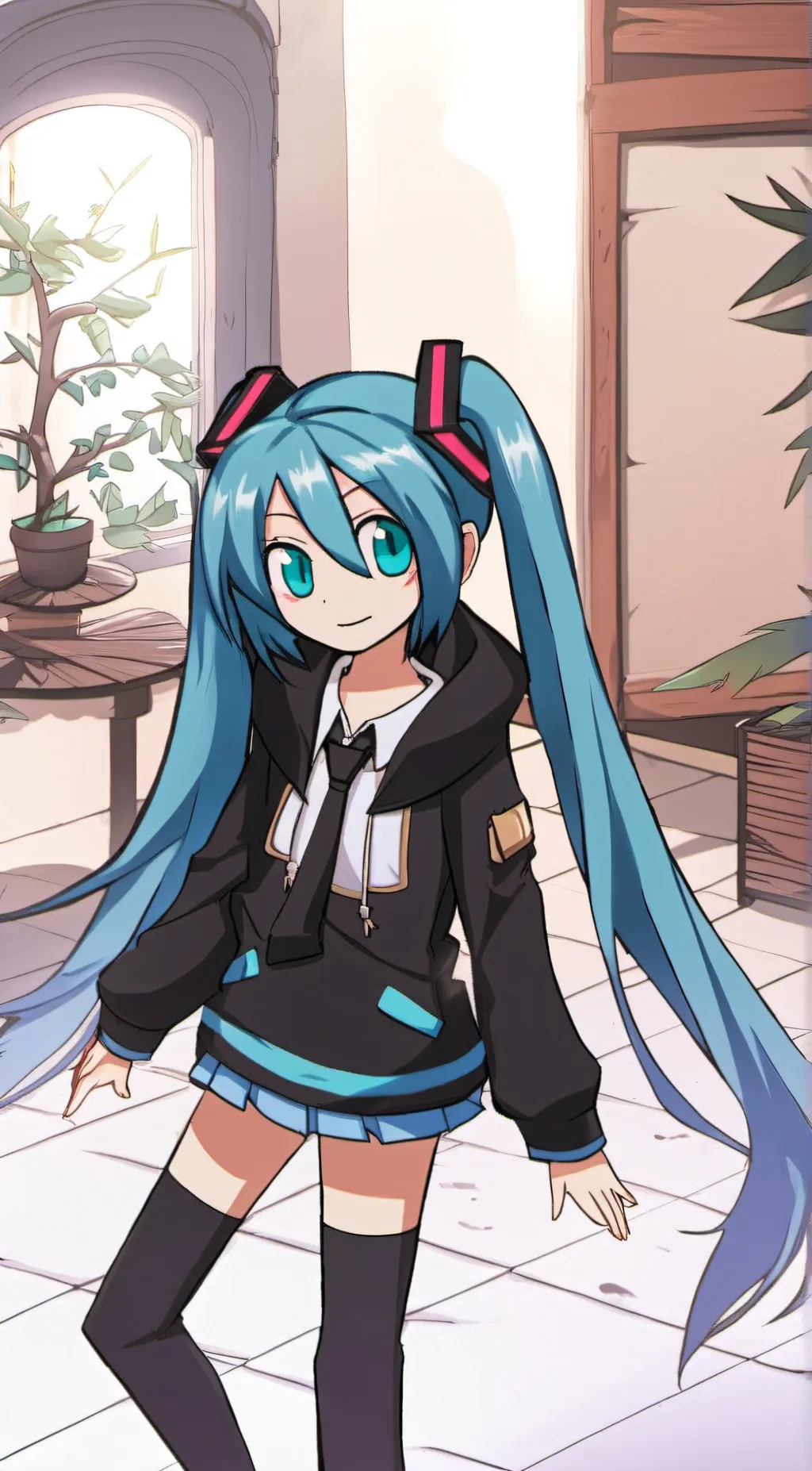ai character: Miku background