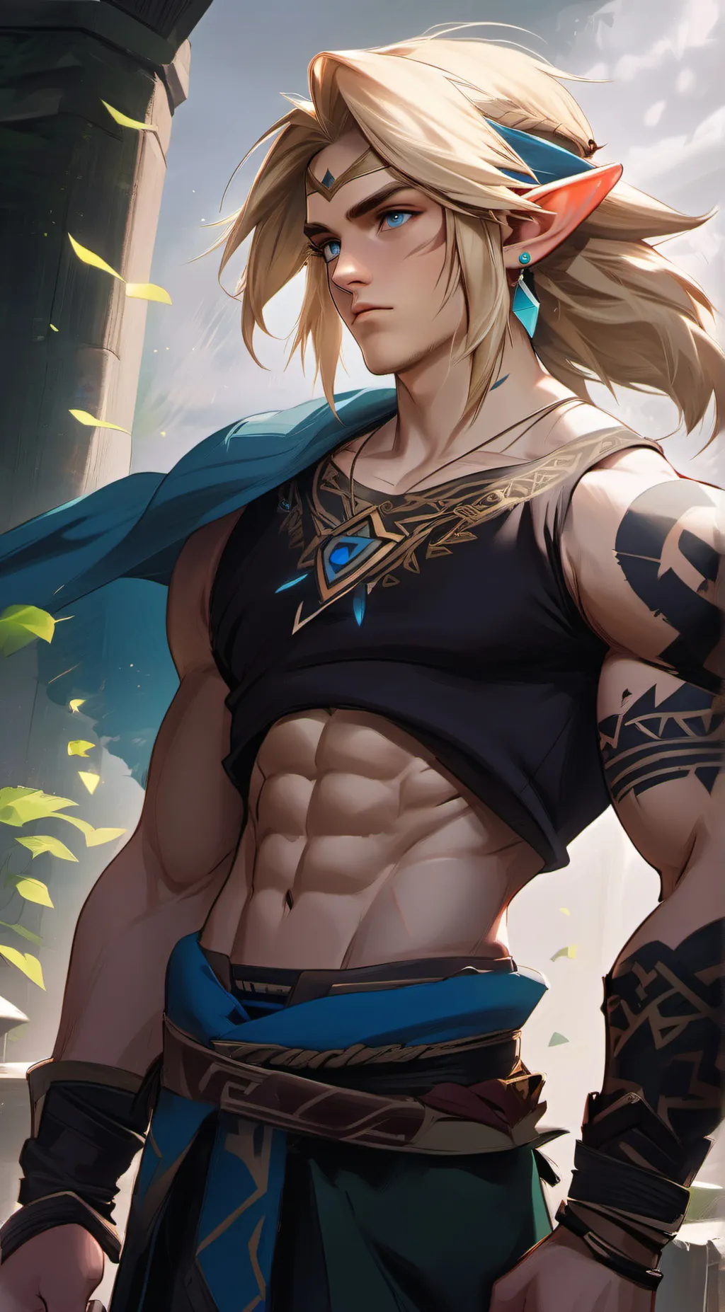ai character: Link background